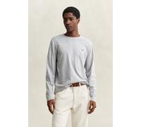 Gant Reg Shield Langarm-t-shirt M Grey Melange