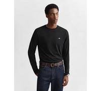 Gant Herren Reg Shield Ls T-Shirt T Shirt, Schwarz, S EU