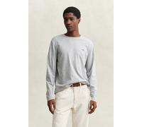 GANT Herren Shield Langarmshirt (L) Grau MELANGE