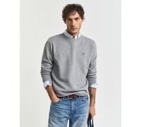 Gant Herren Reg Shield C-Neck Sweatshirt, Grey Melange, 5XL EU