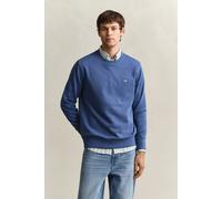 GANT Shield Regular Fit Sweatshirt Rundhals Vintage Blue, Einfarbig
