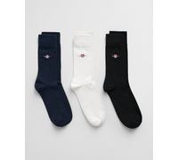 Freizeitsocken GANT "SHIELD SOCKS 3-PACK" Gr. 40-42, schwarz (black) Herren Socken (57646557-40) black