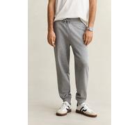 Gant Herren REG Shield Sweatpants Logo Sweathose, Grey Melange, L