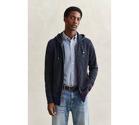 Gant Herren Reg Shield Full Zip Hoodie Kapuzenpullover, Evening Blue, 5XL EU