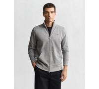 Gant Herren Reg Shield Full Zip Sweatshirt, Grey Melange, 5XL EU