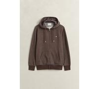 GANT Herren Shield Sweatjacke (L) Schwarz Braun MELANGE