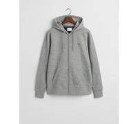 Gant Herren Reg Shield Full Zip Hoodie Kapuzenpullover, Grey Melange, 3XL EU
