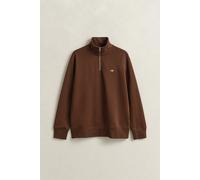 GANT Herren Shield Sweatshirt mit halblangem Reißverschluss (4XL) MAHOGANY Braun