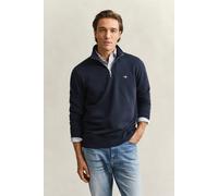 GANT Shield Regular Fit Sweatshirt Zip Evening Blue, Einfarbig
