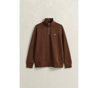 GANT Herren REG Shield Half Zip Sweat Sweatshirt, Mahogany Brown, M