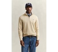 GANT Herren Shield Sweatshirt mit halblangem Reißverschluss (S) OAT BEIGE