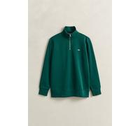 GANT Herren Shield Sweatshirt mit halblangem Reißverschluss (XL) DEEP FOREST Grün