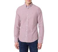 GANT Herren Slim Classic POPLIN Stripe Shirt Hemd, Rot, XL