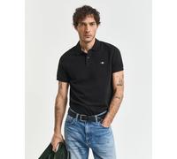 GANT Slim Fit Poloshirt Kurzarm schwarz