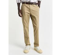 Gant Herren Chinohose Slim Fit, khaki, Gr. 33/32