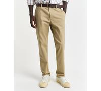 Gant Herren Chinohose Slim Fit, khaki, Gr. 40/32