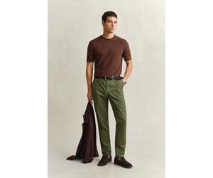 GANT Herren Slim Fit Classic Chinohose (40/32) DRY HERB Grün