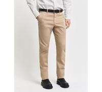 GANT Herren Slim Fit Dobby Chinohose mit Struktur (32) DARK KHAKI