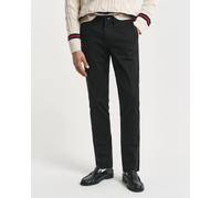 GANT Slim Fit Chino schwarz, Einfarbig