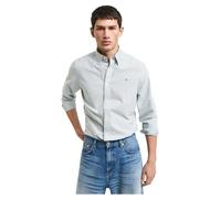 GANT Herren Slim Oxford Banker Stripe Shirt Hemd, DEEP Forest Green, S