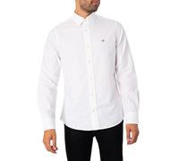GANT Slim Fit Hemd weiss, Einfarbig