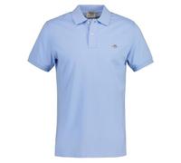 GANT Slim Fit Poloshirt Kurzarm blau