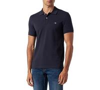Poloshirt GANT "SLIM SHIELD SS PIQUE POLO" Gr. XXXL, blau (evening blue) Herren Shirts Kurzarm mit Logostickerei auf der Brust (35733062-XXXL)