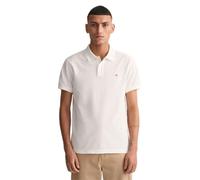 Gant Herren Slim Shield SS Pique Polo Polohemd, White, Standard