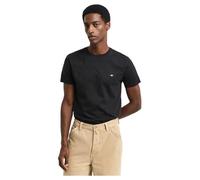 T-Shirt GANT "SLIM SHIELD SS T-SHIRT" Gr. XXXL, schwarz (black) Herren Shirts (97525250-XXXL) black