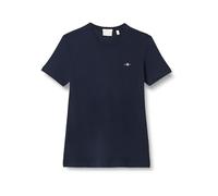GANT Herren Slim Shield V-Neck T-Shirt, Evening Blue, Standard