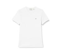 GANT Slim Fit T-Shirt V-Ausschnitt weiss, Einfarbig