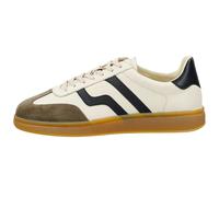 Sneaker GANT "Cuzmo", Herren, Gr. 44, weiß (sanftes weiß), Leder, kontrastfarbene Details, casual, Schuhe, mit Kontrasteinsätzen (99687027-44) sanftes weiß