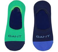 GANT Herren Socken 2-PACK NO SHOW SOCKS grün-blau, One Size