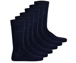GANT Herren Socken, 6er Pack - Soft Cotton Socks, Strümpfe, einfarbig 43-45-Blau