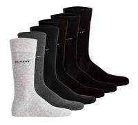 GANT Herren Socken, 6er Pack - Soft Cotton Socks, Strümpfe, einfarbig 43-45 Mehrfarbig