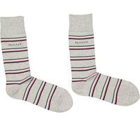 GANT Herren Socken D1. 1 PACK MULTI STRIPE, hellgrau meliert, One Size