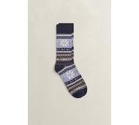 GANT Herren Socken mit Fair-Isle-Muster (40-42) DARK NAVY MELANGE