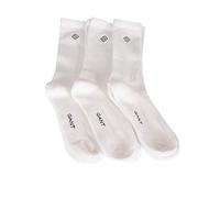 GANT Herren Sport 3-pack Socken, Weiß, 43-45 EU