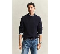 GANT Herren Stehkragenpullover aus griffigem Baumwoll-Woll-Mix (XXL) EVENING Blau