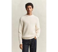 GANT Herren Stehkragenpullover aus griffigem Baumwoll-Woll-Mix (XXXL) CREAM