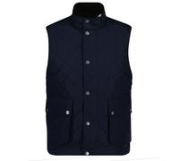 GANT Herren Steppweste - CLASSIC QUILTED VEST, Reißverschluss, Stehkragen Blau 2XL