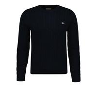 GANT Herren Cotton Cable C-neck Pullover, Evening Blue, L EU