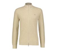 Gant Herren Strickjacke aus Baumwolle, sand, Gr. XXL