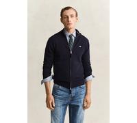GANT Herren Strickjacke aus Lambswool mit Reißverschluss (4XL) MARINE