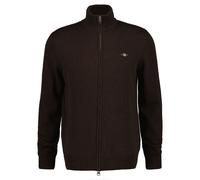GANT Regular Fit Cardigan Black Brown, Melange