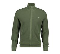 Gant Herren Strickjacke mit Mikrostruktur Dry Herb Green L