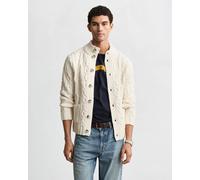 GANT Herren Strickjacke mit Zopfmuster (XL) CREAM