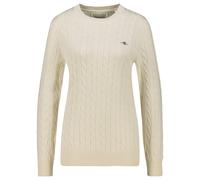 GANT Herren Cotton Cable C-neck Pullover, Cream, 3XL EU