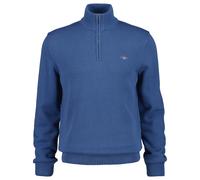 Sweater GANT "Strickpullover CLASSIC COTTON HALF ZIP 1er Pack", Herren, Gr. XXL, blau, Sweatshirts Sweater (19560458-XXL) blau