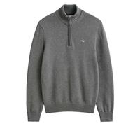 GANT Herren Halfzip-Pullover Casual Cotton Dunkelgrau Melange Größe L EU